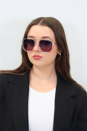 WAGER SUNGLASSES CRYSTAL BLUE TO PURPLE