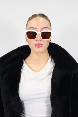 CARNAGE SUNGLASSES IVORY BROWN