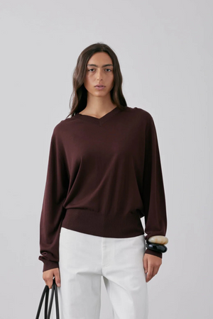 ALESSANDRO JUMPER BLACK CHERRY