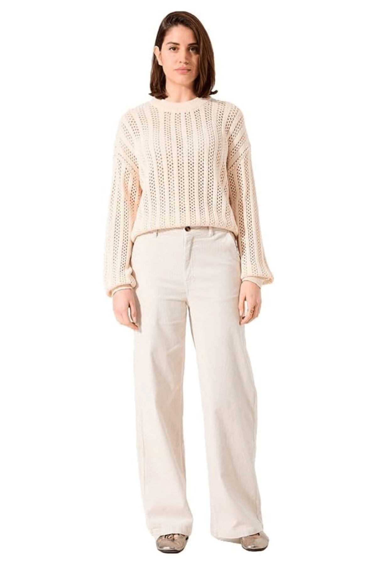 H50041 LADIES PULLOVER WHITECAP