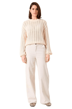 H50041 LADIES PULLOVER WHITECAP