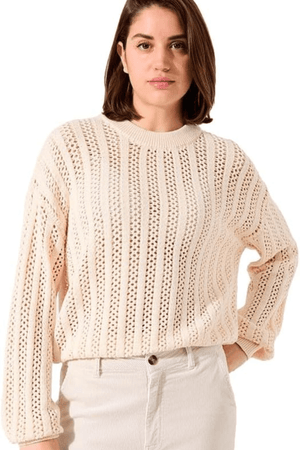 H50041 LADIES PULLOVER WHITECAP