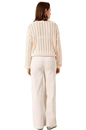 H50041 LADIES PULLOVER WHITECAP