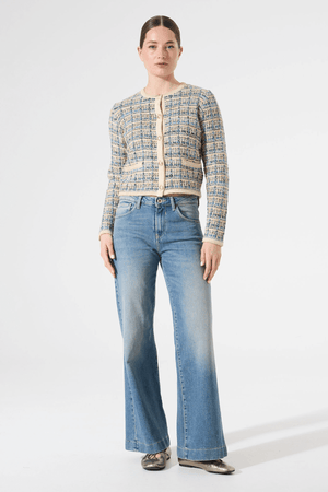 H50051 LADIES CARDIGAN WHITECAP