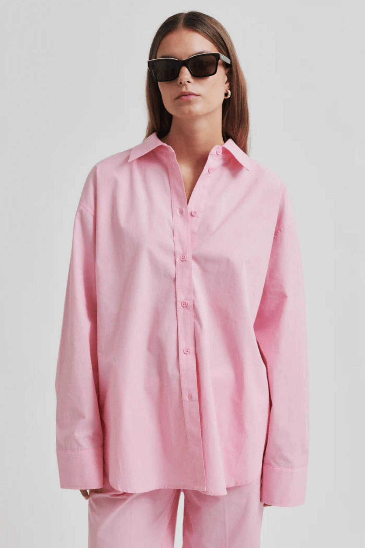 LUCINE LONGLINE SHIRT PINK COSMOS