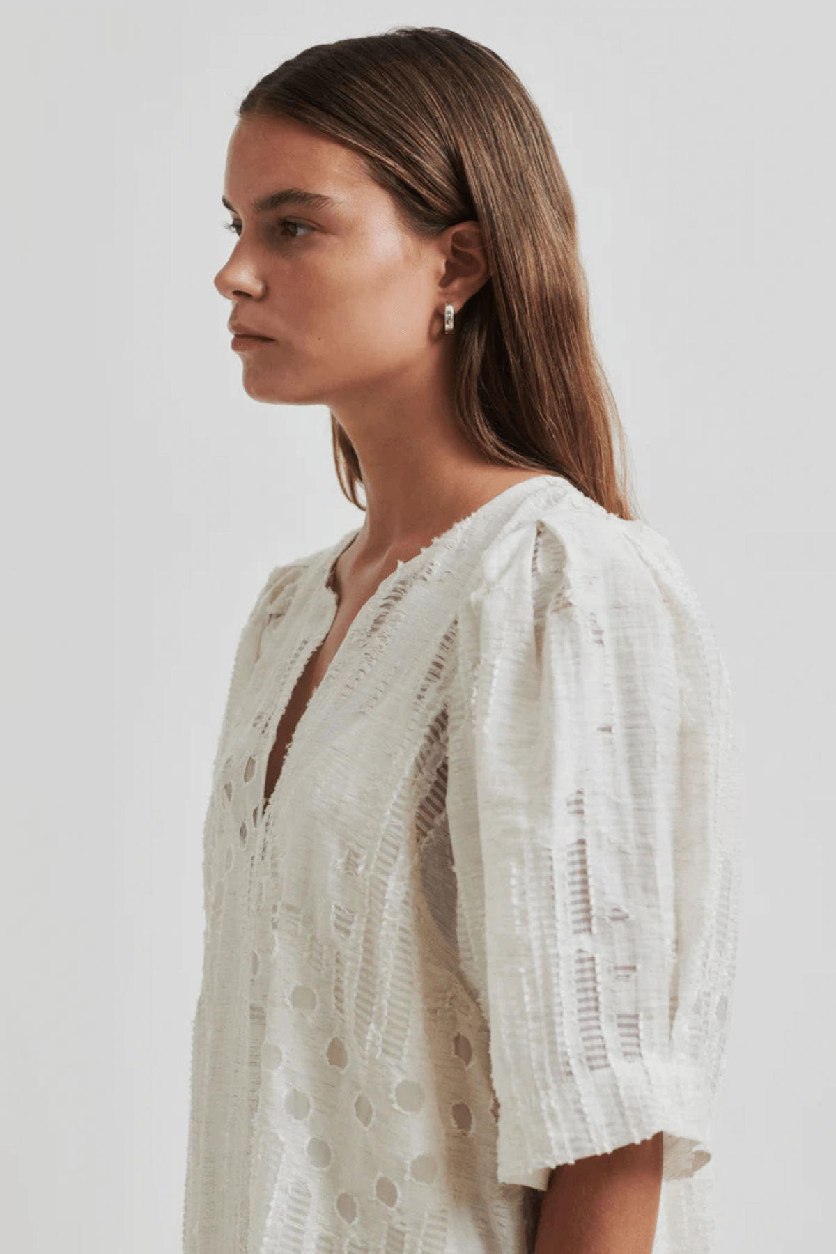 NETE LINEN BLEND DRESS COCONUT MILK