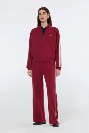 TRACKSUIT ZIP THROUGH CHERRY RED