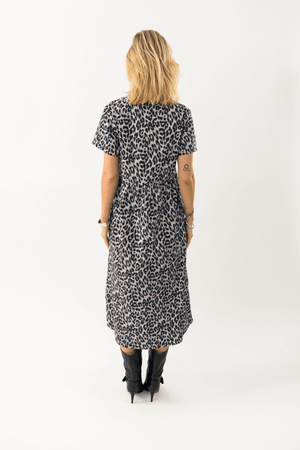 ALIYA MAXI DRESS LEOPARD PRINT