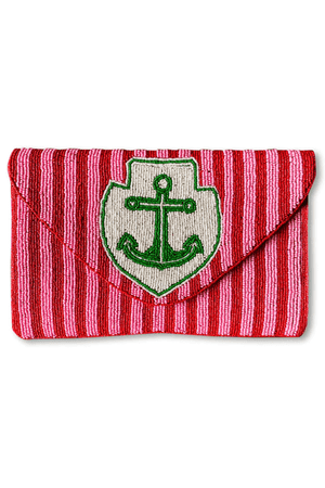 LOVE ANCHOR BEADED BAG