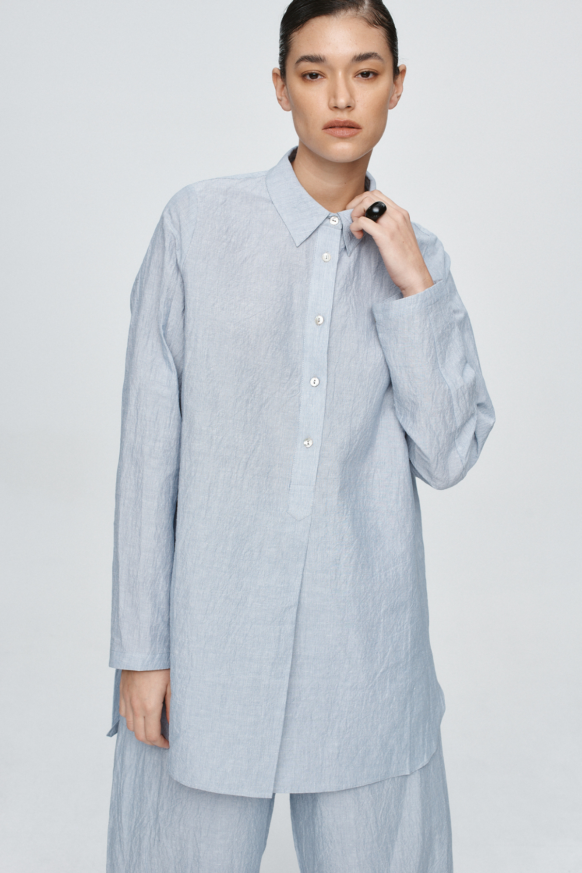 ANDERS DRESS BLEU STRIPE