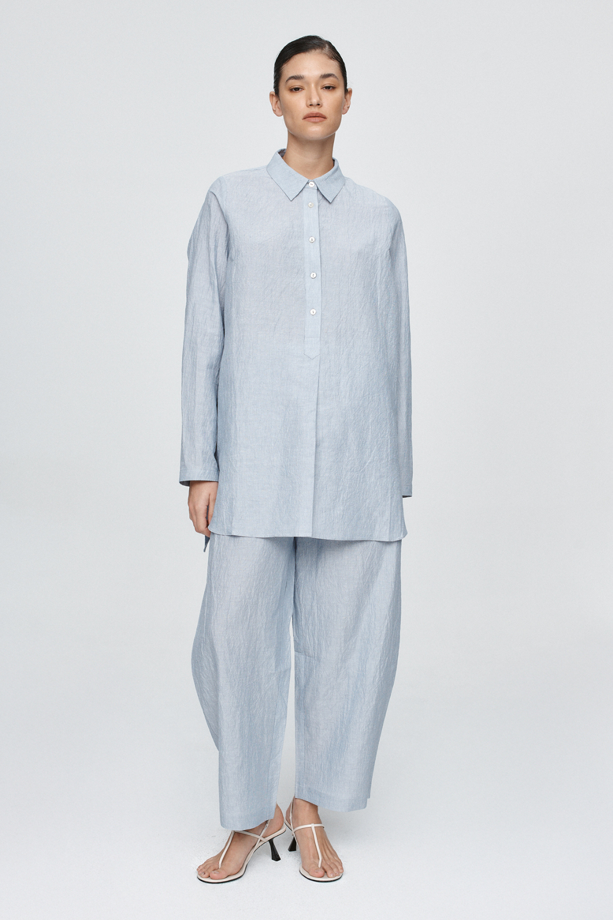 ANDERS DRESS BLEU STRIPE