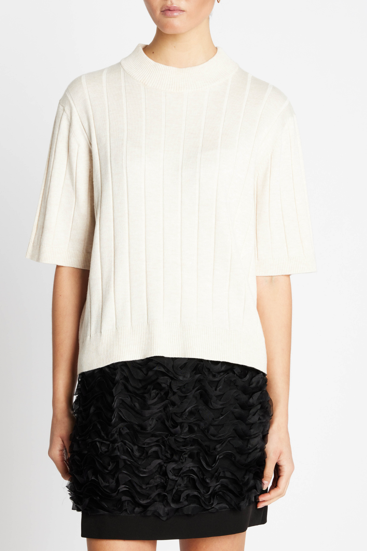 ANEMONE GLADY KNIT WHITE CREAM