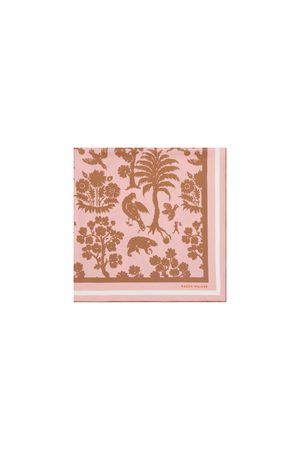ANIMAL KINGDOM CLASSIC SILK SCRAF PINK