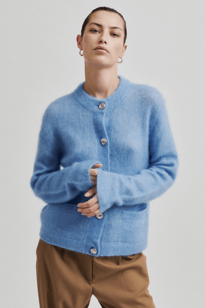 ANNELEEN KNIT CARDIGAN VISTA BLUE
