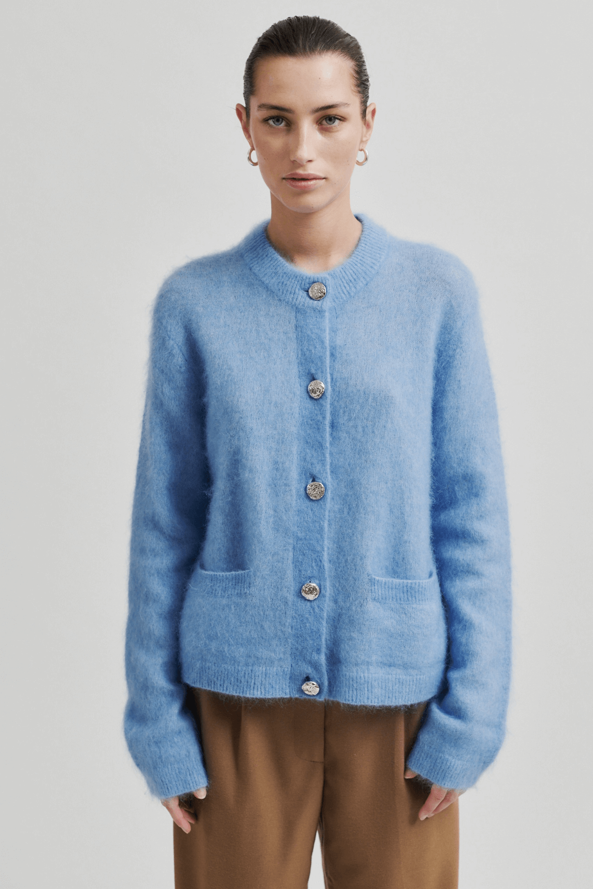 ANNELEEN KNIT CARDIGAN VISTA BLUE