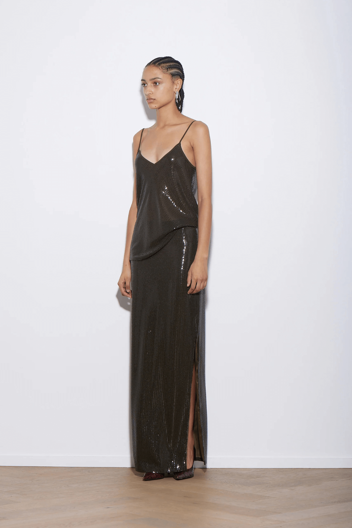 ARAMIS SEQUIN SKIRT TROPICAL