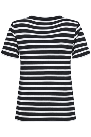 ASTER SS T-SHIRT BLACK WHITE STRIPE