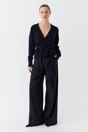 AVON KNIT CARDIGAN NAVY