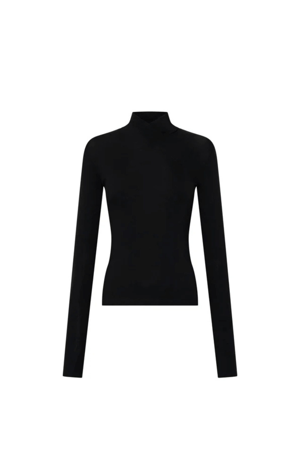 AXIAL LONG SLEEVE TOP BLACK