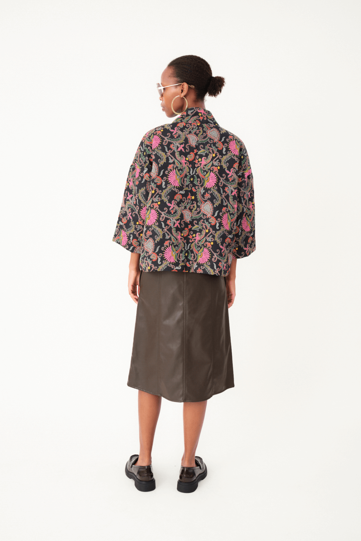BARBRA JACKET LS FLOWER PRINT