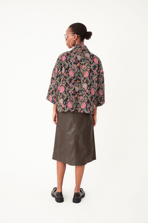 BARBRA JACKET LS FLOWER PRINT