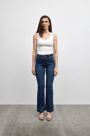 BECCA JEANS DARK BLUE DENIM