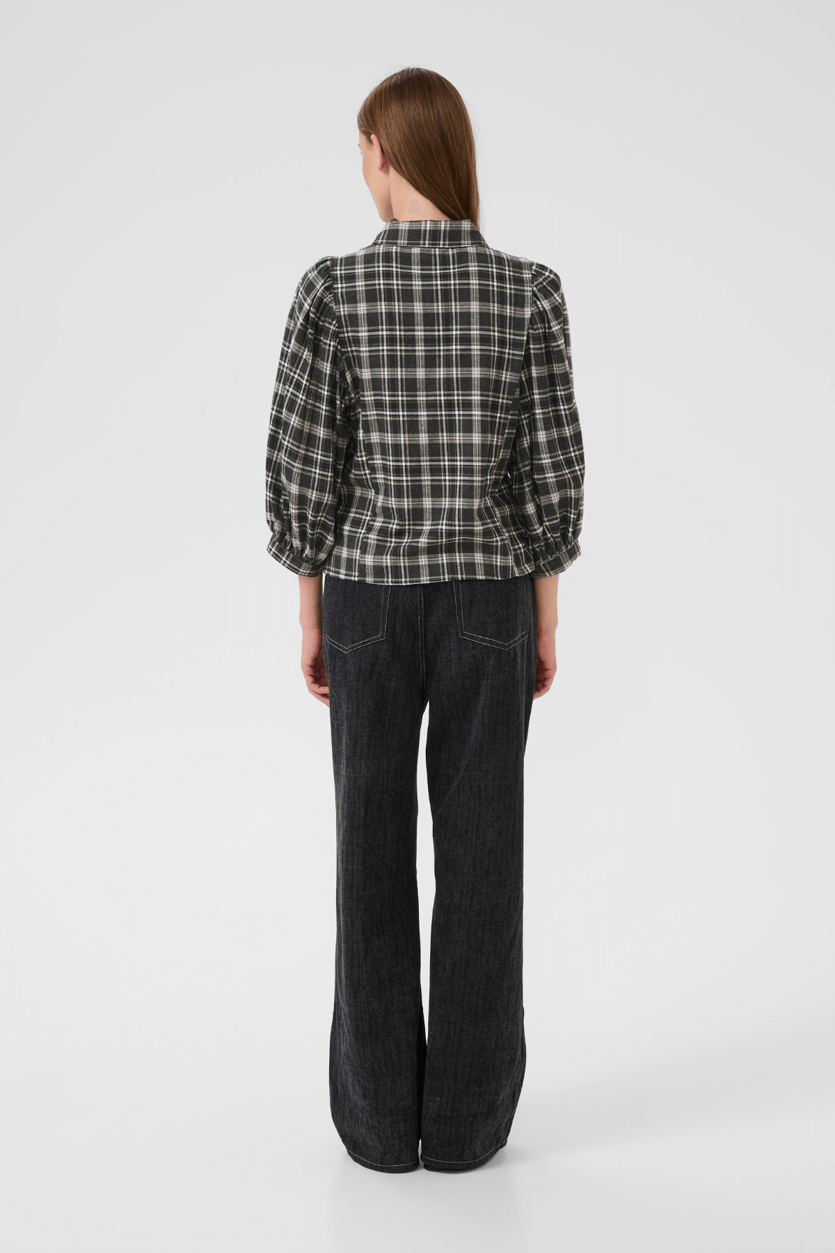 BELIS FROSTY BLOUSE THUNDERSTORM CHECK