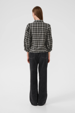 BELIS FROSTY BLOUSE THUNDERSTORM CHECK