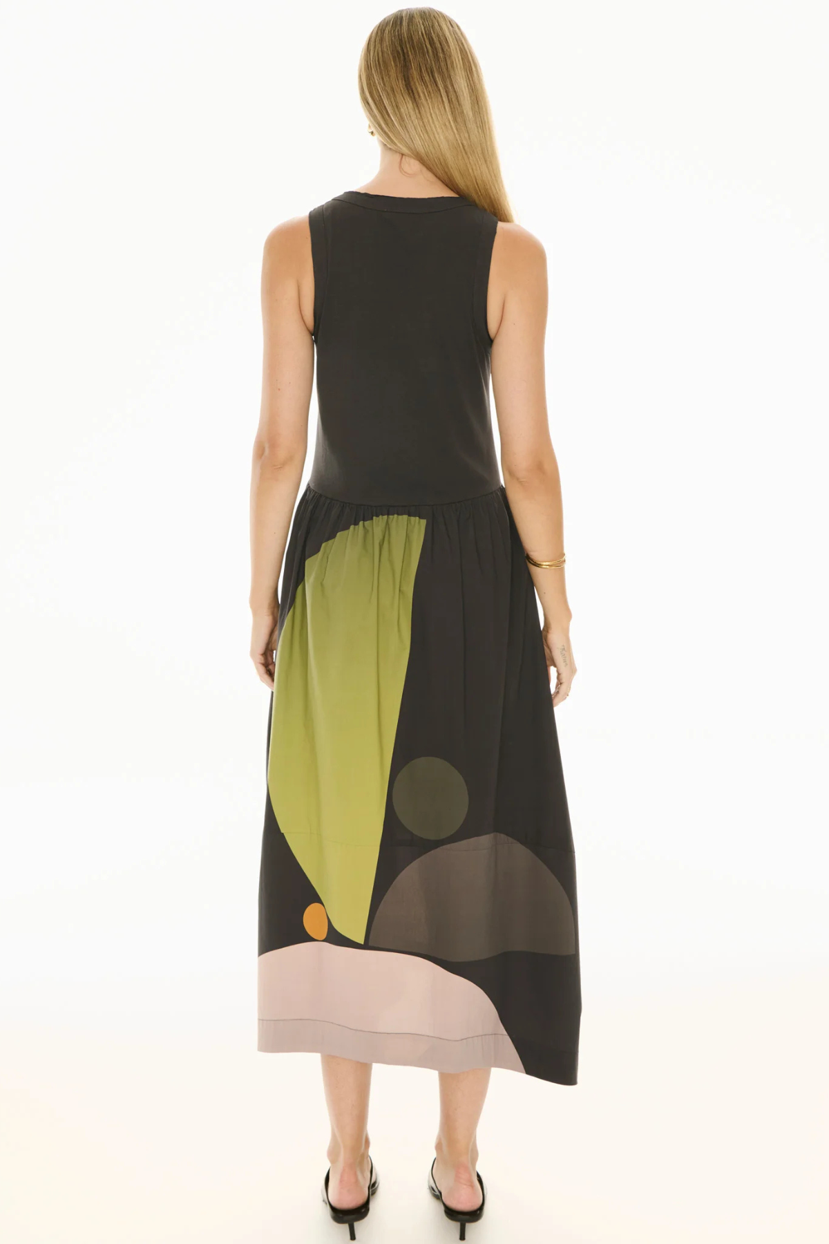 BELLE PRINT TANK DRESS ART PRINT