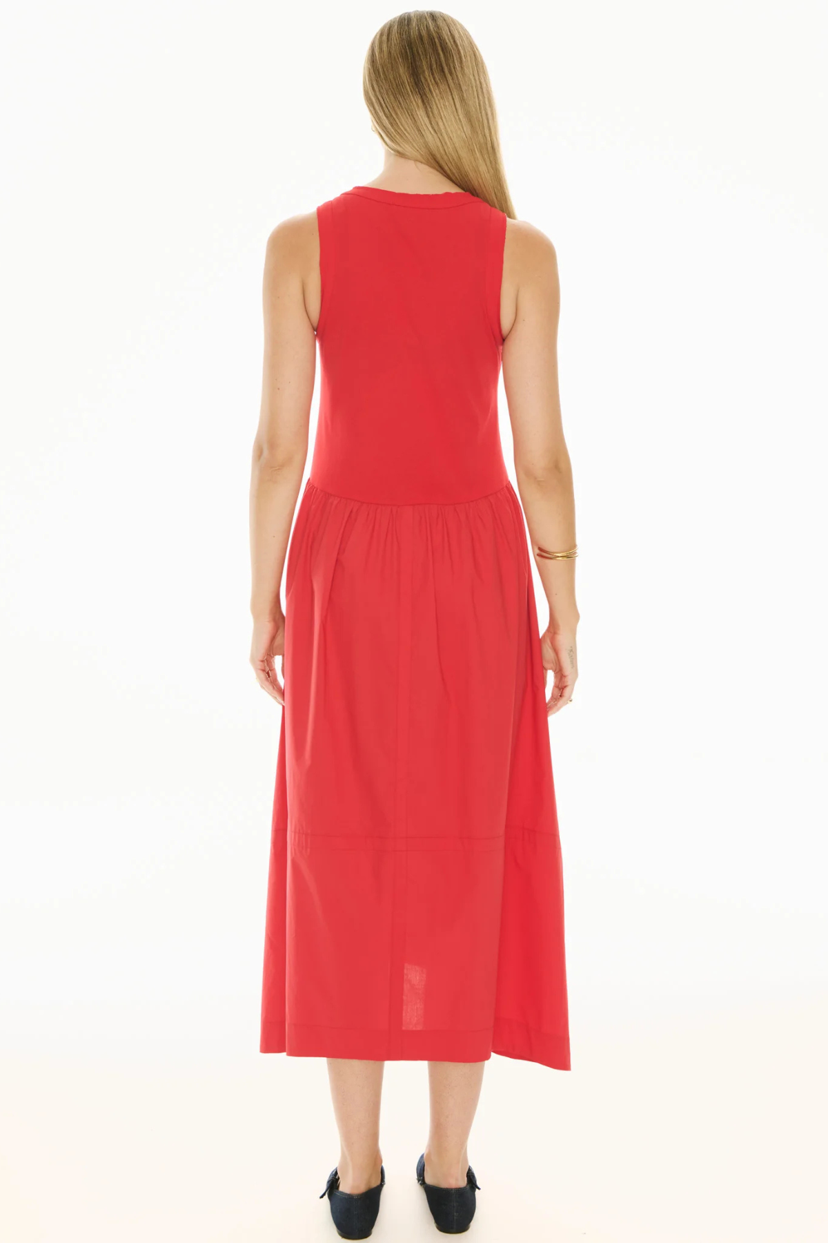 BELLE TANK DRESS RED