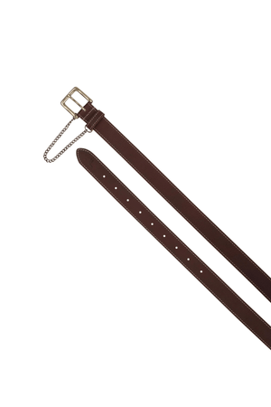 RIDER LEATHER BELT BROWN