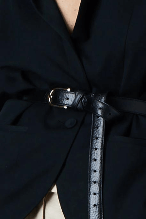 BOYFRIEND BELT BLACK/GOLD