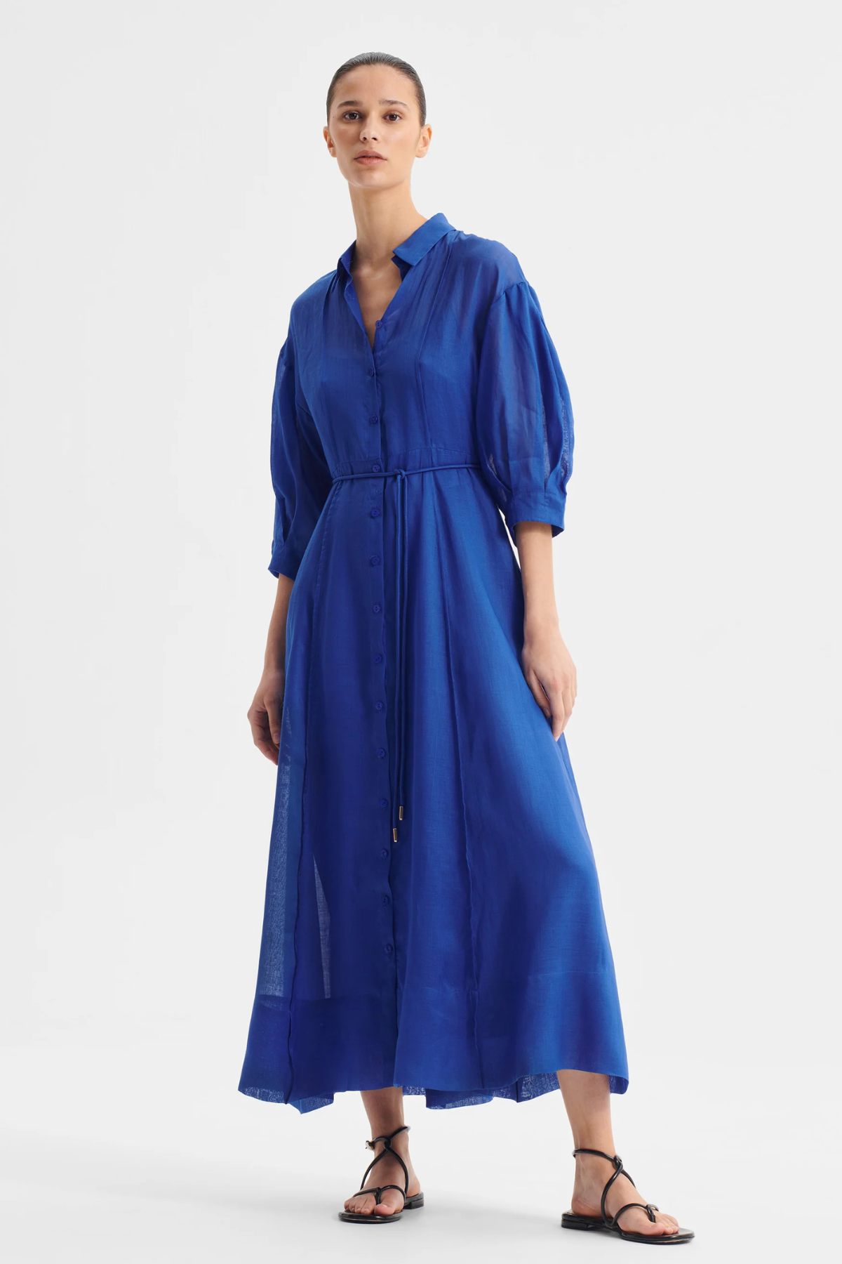 BONITA SHIRT DRESS COBALT