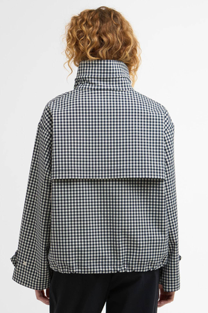 BRONWYN CHECK SHOWERPROOF JACKET NAVY GINGHAM