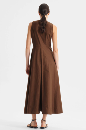 BROOKS DRESS CHOCOLATE