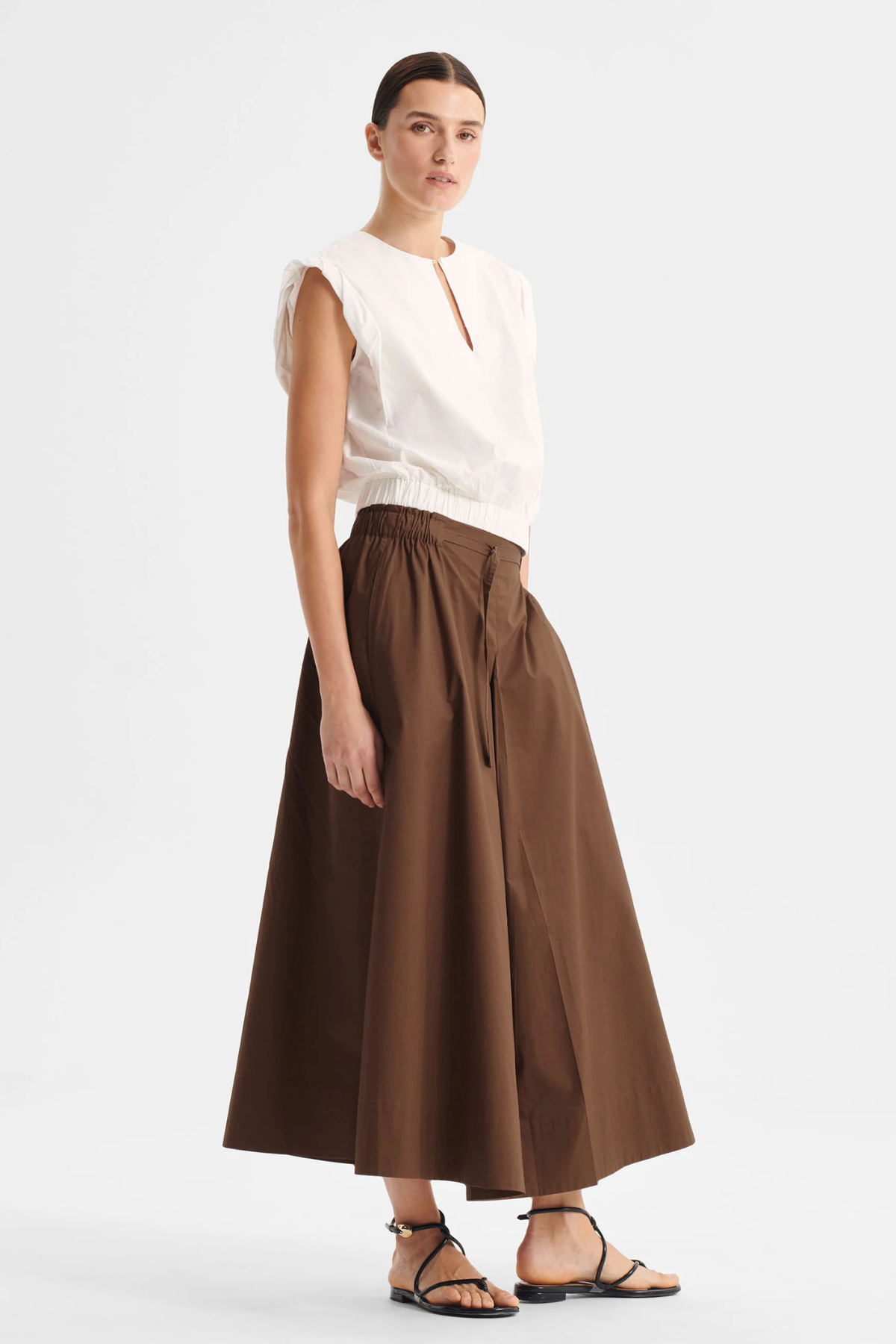 BROOKS SKIRT CHOCOLATE