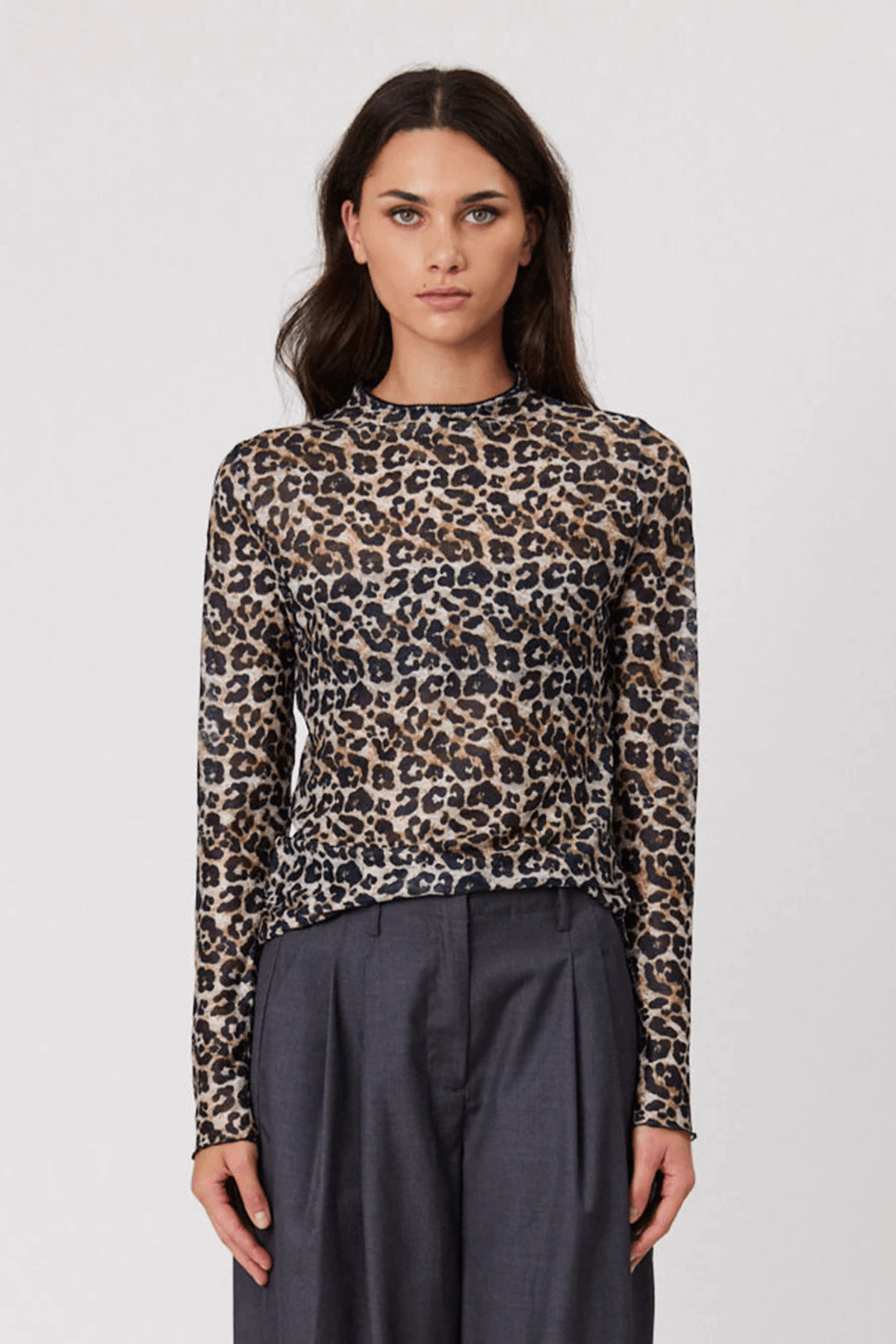BRYDIE TOP LEOPARD
