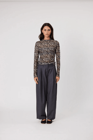 BRYDIE TOP LEOPARD