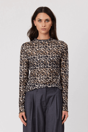 BRYDIE TOP LEOPARD