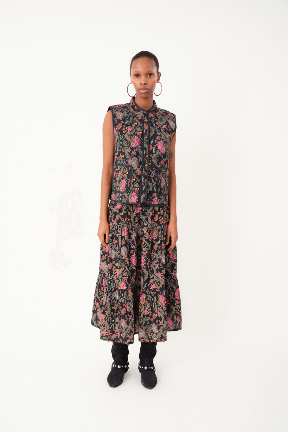 CAIROLL VEST FLOWER PRINT