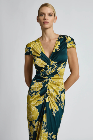 CALISTA MIDI DRESS TOPAZ INK