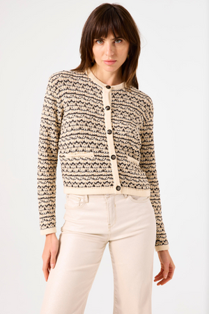 LADIES CARDIGAN WHITECAP