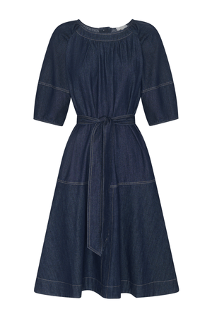 CARSEN DRESS DARK WASH