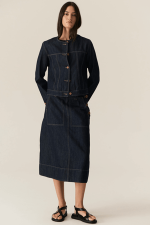 CARSEN JACKET DARK WASH