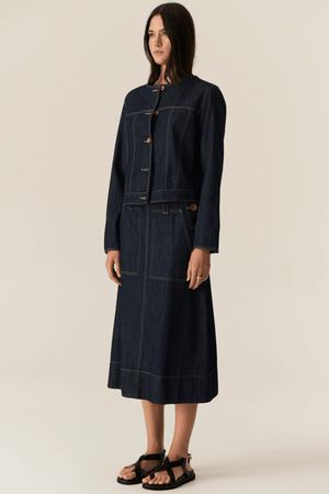 CARSEN SKIRT DARK WASH