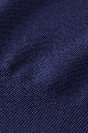 CREW NECK RELAXED KNITTED TANK NAVY