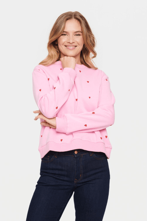 DAGNA SWEATSHIRT BONBON FLAME HEARTS