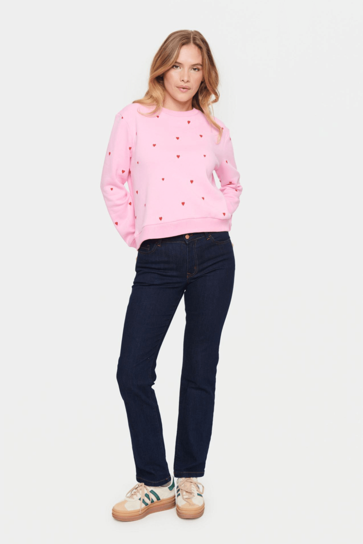 DAGNA SWEATSHIRT BONBON FLAME HEARTS