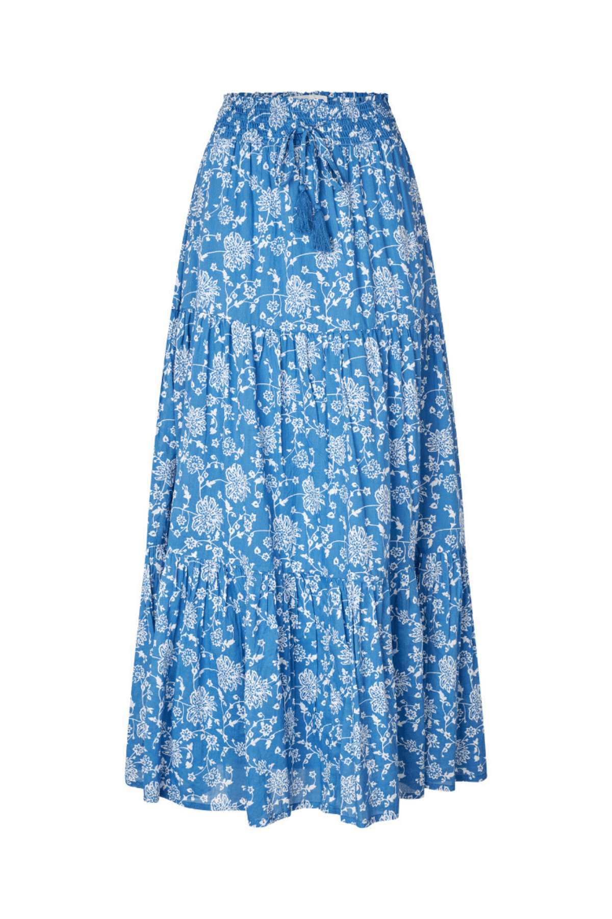 DIAMOND MAXI SKIRT BLUE