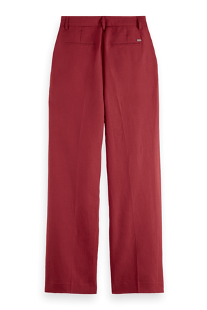EDIE HIGH RISE PANTS ROADSIDE RED